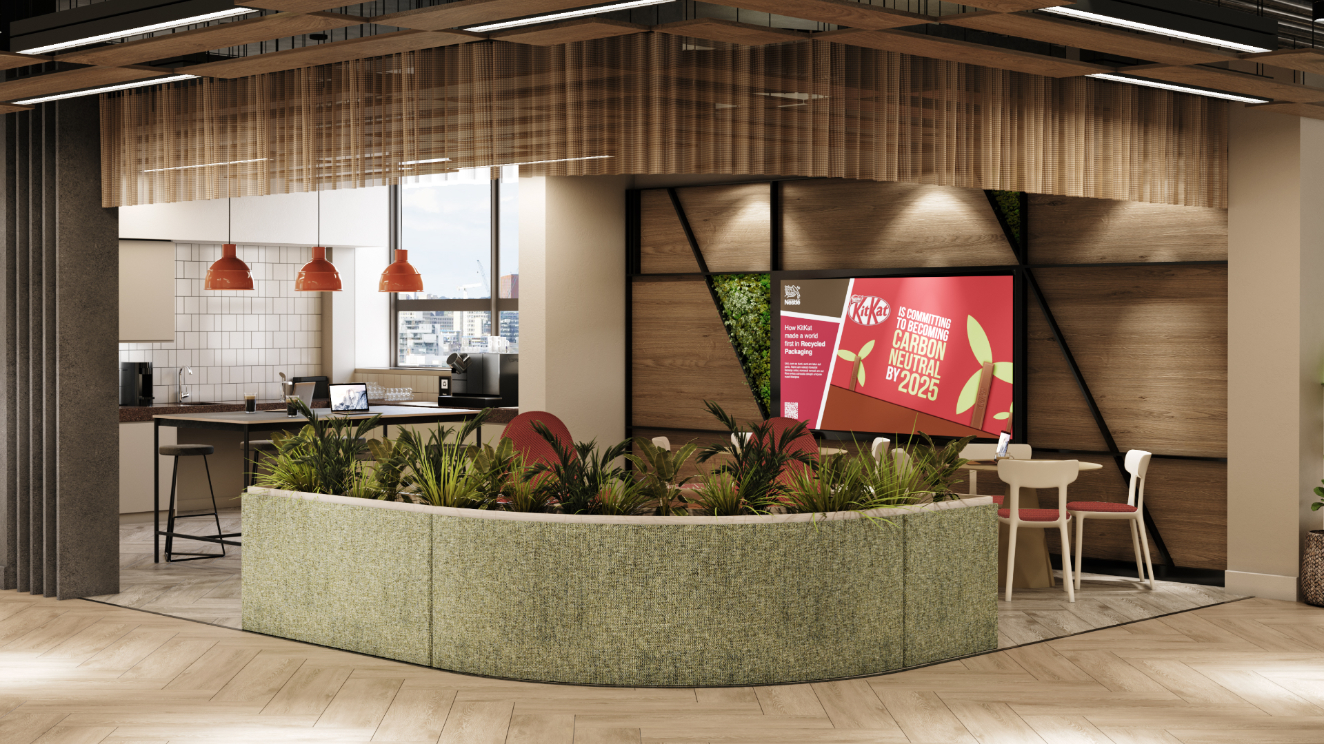 Nestlé — Heartspace environmental graphics